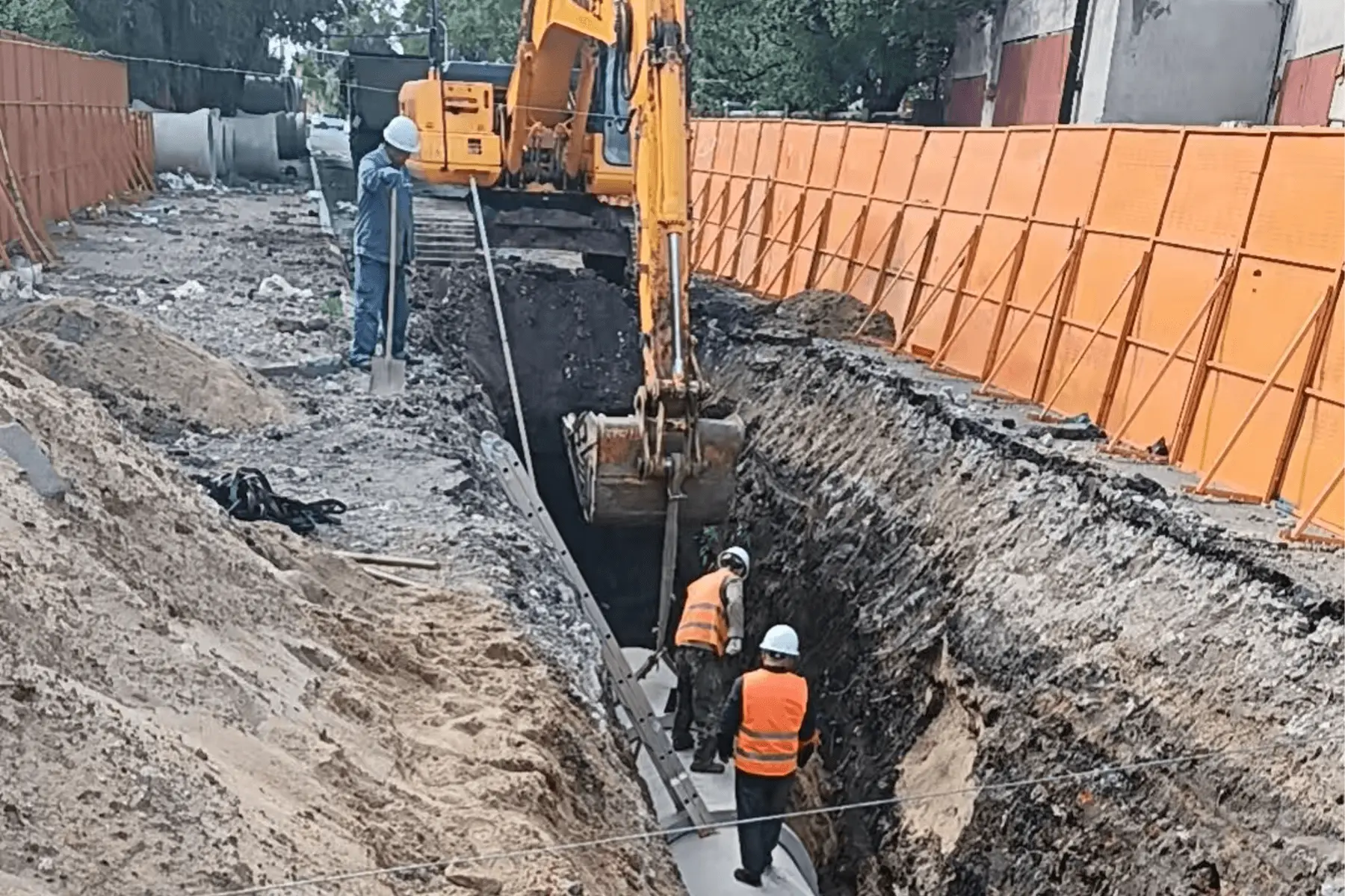 环保工程施工现场